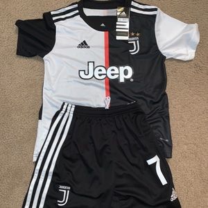 *SOLD* Ronaldo jersey with shorts kids size